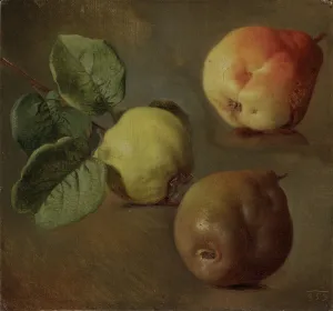 Les coings - Quince - Josef Navratil (1798-1865). Oil on canvas, 1853 Les coings - Quince - Josef Navratil (1798-1865). Oil on canvas, 1853