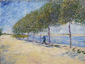 Embankment Gallery: 'Les quais de Seine, Paris'Peinture de Vincent van Gogh (1853-1890) 1887 Amsterdam, Van gogh museum