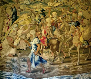 Les soldats arabe - Detail de la conquete de Tunis (Tunisia) - Tapestry by Francisco and Cornelius Van der Ggot Les soldats arabe - Detail de la conquete de Tunis (Tunisia) - Tapestry by Francisco and Cornelius Van der Ggot