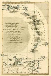 Maps Gallery: The Lesser Antilles or the Windward Islands, with the Eastern part of the Leeward Islands