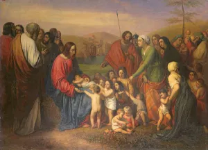 Let the little children come to me, 1837 (oil on canvas) Let the little children come to me, 1837 (oil on canvas)