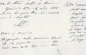 Letter from the Artist (1746-1828) (pen) (b/w photo) Letter from the Artist (1746-1828) (pen) (b/w photo)
