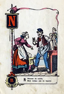 Letter N as 'Enemy of solid, but intimate friend of liquid' Letter N as 'Enemy of solid, but intimate friend of liquid'