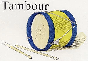 Gioco Gallery: Letter T: 'Drum', in ABC des joujoux ou Alphabet des tout petits, 1897 (engraving)