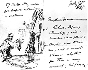 A letter from Thomas Henry Huxley to Charles Darwin, with a sketch of Darwin as a bishop A letter from Thomas Henry Huxley to Charles Darwin, with a sketch of Darwin as a bishop
