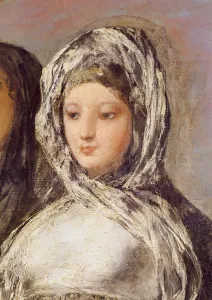 The Letter or The Young Girls (detail of a face), 1812-1819 (oil on canvas) The Letter or The Young Girls (detail of a face), 1812-1819 (oil on canvas)