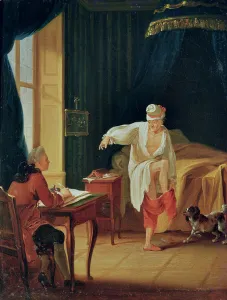 The Levee of Voltaire at Ferney, after 1759 (oil on canvas) The Levee of Voltaire at Ferney, after 1759 (oil on canvas)