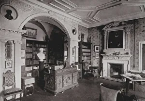 Central Library Gallery: The Library, Hampden House (b / w photo)