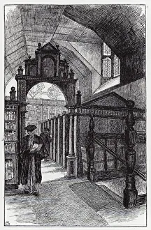 Central Library Gallery: The Library, Merton (litho)