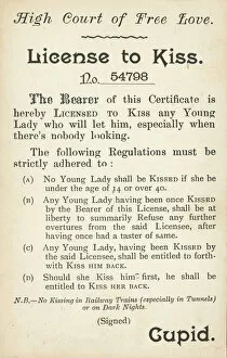 Licence to Kiss (colour litho)