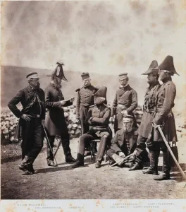 Lieutenant-General Sir George Brown and Staff, from an album of 52 photographs associated Lieutenant-General Sir George Brown and Staff, from an album of 52 photographs associated