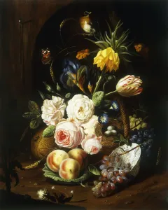 Still life with assorted flowers (oil on canvas) Still life with assorted flowers (oil on canvas)