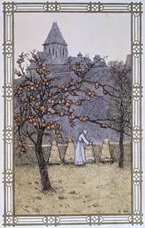 The life of bees: the work of beekeeping - drawing by A. Giraudon, 1914 The life of bees: the work of beekeeping - drawing by A. Giraudon, 1914