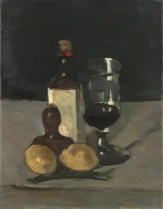 Still Life with Bottle, Glass, and Lemons, 1867-9 (oil on canvas) Still Life with Bottle, Glass, and Lemons, 1867-9 (oil on canvas)