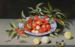 Still Life of Cherries and Peaches Still Life of Cherries and Peaches