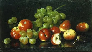 Still Life with Crabapples and Grapes, (oil on canvas) Still Life with Crabapples and Grapes, (oil on canvas)