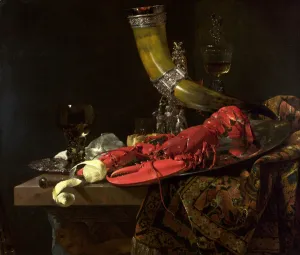 Still Life with the Drinking-Horn of the St. Sebastian Archers Guild, Lobster and Glasses Still Life with the Drinking-Horn of the St. Sebastian Archers Guild, Lobster and Glasses