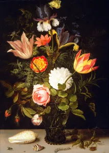 Still Life of Flowers in a Roemer with Two Shells (oil on panel) Still Life of Flowers in a Roemer with Two Shells (oil on panel)