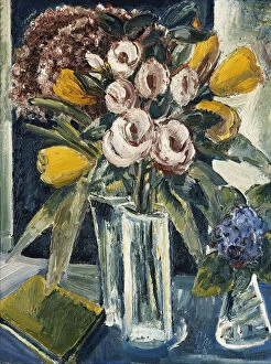 Pierre Eugene Montezin Gallery: Still Life of Flowers; Stilleben mit Blumen, 1929 (oil on canvas)
