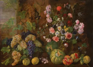 Still Life of Fruits and Flowers (oil on canvas) Still Life of Fruits and Flowers (oil on canvas)