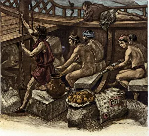 The life of the galerians aboard a Greek galley in Antiquite The life of the galerians aboard a Greek galley in Antiquite