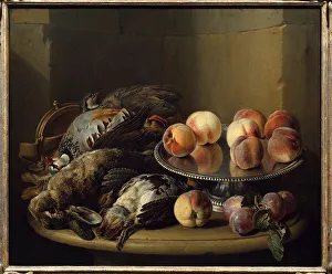 Still Life, Game and Pins Painting by Francois Desportes (1661-1743) 18th century Paris Still Life, Game and Pins Painting by Francois Desportes (1661-1743) 18th century Paris