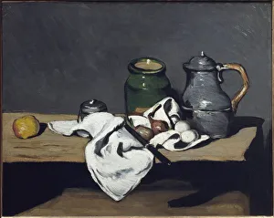 Still life with a kettle - oil on canvas, 1869 Still life with a kettle - oil on canvas, 1869