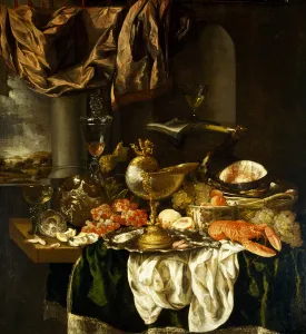 Still Life with Landscape, 1650s (oil on canvas) Still Life with Landscape, 1650s (oil on canvas)
