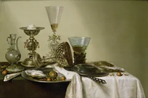 Still Life with Oysters and Nuts, 1637 (oil on panel) Still Life with Oysters and Nuts, 1637 (oil on panel)