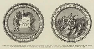 Rescuing Gallery: Life-Saving Medal presented by the United States Government to the Men of the Royal National