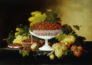 Still Life with Strawberries, (oil on canvas) Still Life with Strawberries, (oil on canvas)