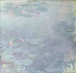 Light coloured Nympheas, 1917-25 (oil on canvas)