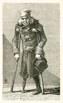 'Lilly, ' who lost his leg in some repairs at Westminster (engraving)