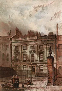 Lincoln's Inn Fields, London (coloured engraving) Lincoln's Inn Fields, London (coloured engraving)