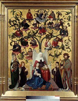 The line of Saint Anne Representation of the genealogical tree of Saint Anne The line of Saint Anne Representation of the genealogical tree of Saint Anne
