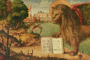 Detail of the Lion of St. Mark, 1516 (oil on canvas) (detail of 60402) Detail of the Lion of St. Mark, 1516 (oil on canvas) (detail of 60402)