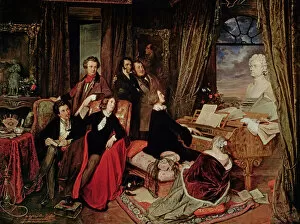 Liszt at the Piano, 1840 (oil on canvas)