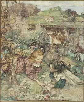 The Little Mushroom Gatherers, 1902 (oil on canvas) The Little Mushroom Gatherers, 1902 (oil on canvas)