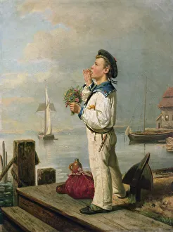 Little sailor waiting on the quay, 1863 (oil on canvas) Little sailor waiting on the quay, 1863 (oil on canvas)