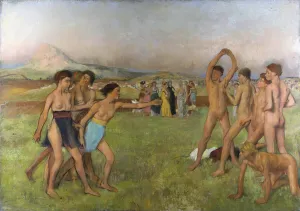 Little Spartan Girls provoking Boys, c.1860 (oil on canvas) Little Spartan Girls provoking Boys, c.1860 (oil on canvas)
