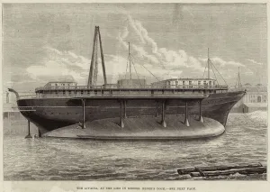 The Livadia, as she lies in Messers Elder's Dock (engraving) The Livadia, as she lies in Messers Elder's Dock (engraving)