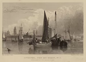 Thomas (after) Allom Gallery: Liverpool, from the Mersey, No II (engraving)