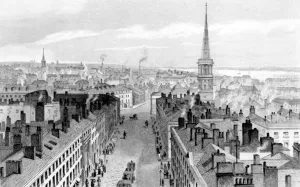 Liverpool from the Town Hall, looking south, engraved by John Rogers, c.1830 (engraving) Liverpool from the Town Hall, looking south, engraved by John Rogers, c.1830 (engraving)