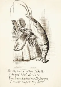 The Lobster, with a hairbrush in its Claw Standing Before a Dressing Table The Lobster, with a hairbrush in its Claw Standing Before a Dressing Table