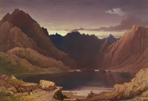 Loch Coruisk, Isle of Skye - Dawn, c.1826-32 (w/c & gum laid down on card) Loch Coruisk, Isle of Skye - Dawn, c.1826-32 (w/c & gum laid down on card)