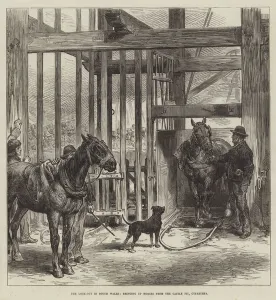 The Lock-Out in South Wales, bringing up Horses from the Castle Pit The Lock-Out in South Wales, bringing up Horses from the Castle Pit