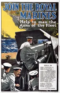 World War I Recruitment Print - Join the Royal Marines