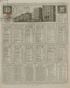 London almanack for the year of our Lord 1794 (engraving) London almanack for the year of our Lord 1794 (engraving)