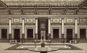 Pompey Gallery: London, Crystal Palace: The Pompeian Court (litho)