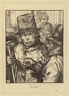 Charles Henry (after) Bennett Gallery: London People, Up a Court: Mr Britton (engraving)
